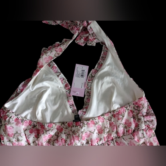🙂Wild Fable Floral Halter Neck Dress Size Large NWT - Picture 7 of 8